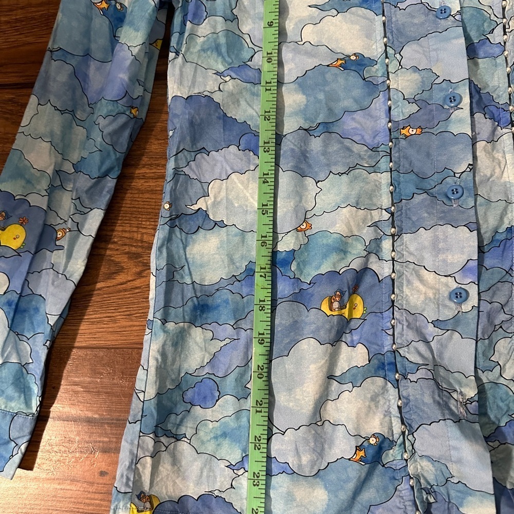 Blue Duck Patterned Button-Up Shirt - Picture 5 of 7